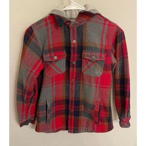Ariat Hoffman Plaid Shirt Jacket Shacket, Size Youth Medium, Size Youth 10-12